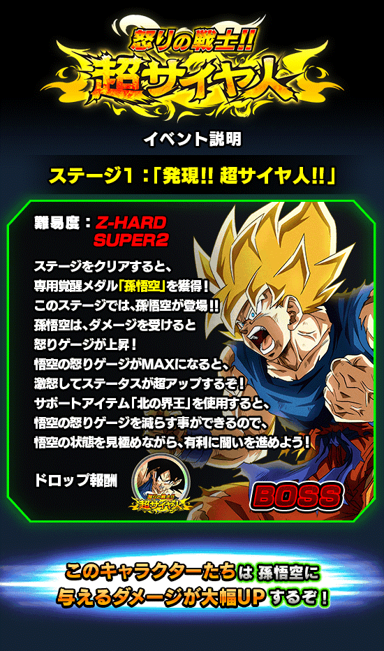 超激戦イベント開催 怒りの戦士 超サイヤ人 News Dbz Space Dokkan Battle Japan