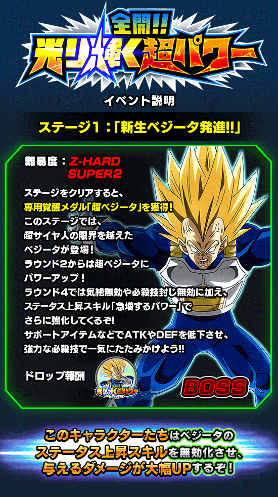 超激戦イベント開催 全開 光り輝く超パワー News Dbz Space Dokkan Battle Japan